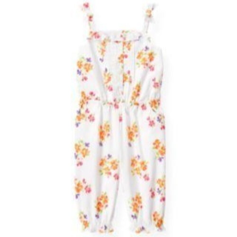 Janie and Jack Summer Orchid Floral Romper Sz 4